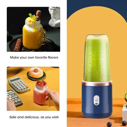 Clarico Portable Blender - Rechargeable Smoothie Cup - 400ML 6 Blade BPA-FREE Leak Proof